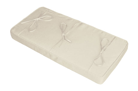beige piano bench pad