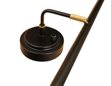profile view of LED piano lamp showing slim design and positioning