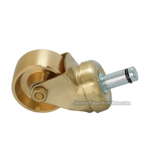 Elegant brass piano wheel for grand pianos – Steinway-style furniture hardware