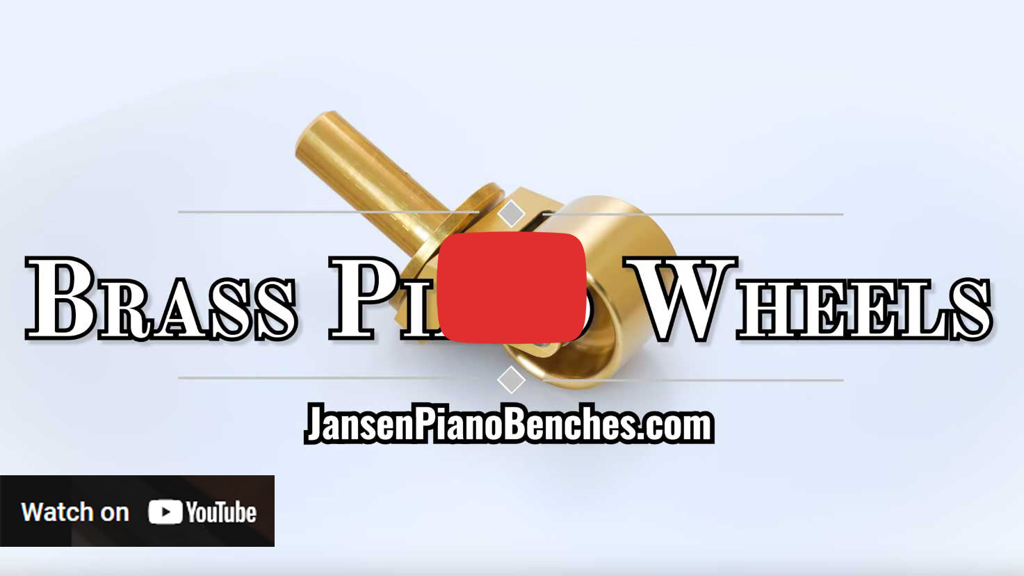 brass grand piano wheels video thumbnail