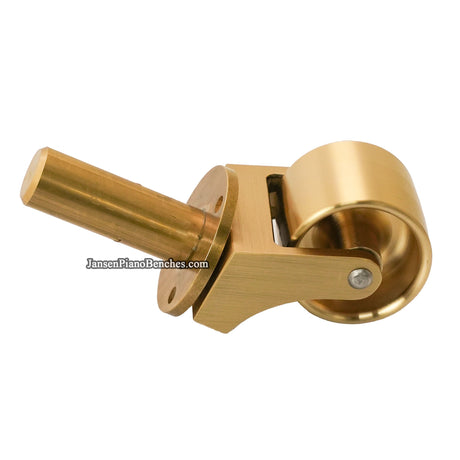 Premium piano hardware – elegant brass wheels for grand pianos