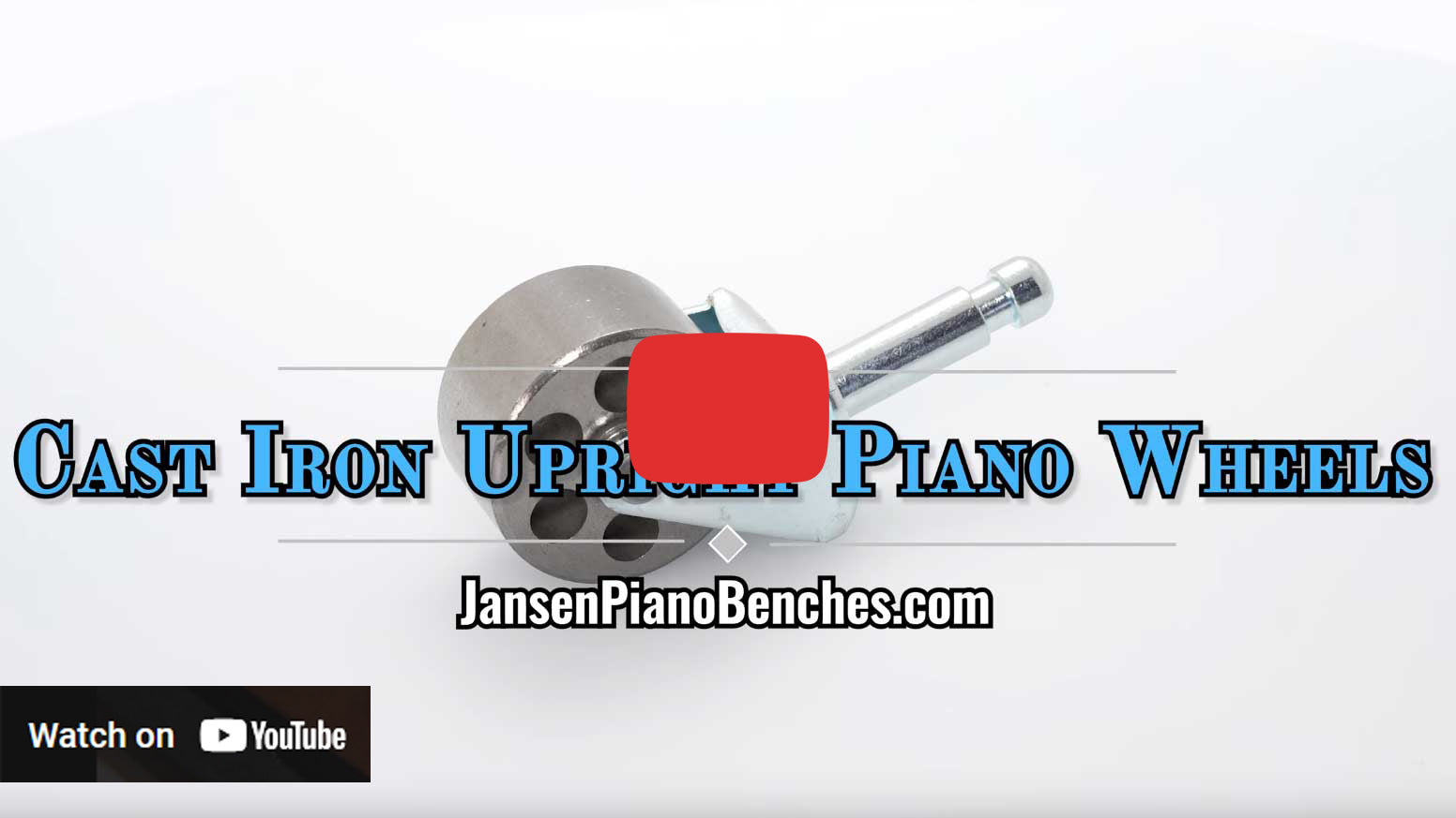 Cast iron piano wheels video thumbnail