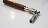 close-up picture of the #2 star shaped head of the extension rosewood tuning hammer