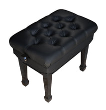 Load image into Gallery viewer, adjustable piano bench satin black