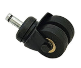 Darnell Dual Wheel Upright Piano Casters With Ball Bearings In Wheels