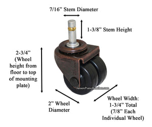 rubber piano wheels  for schools