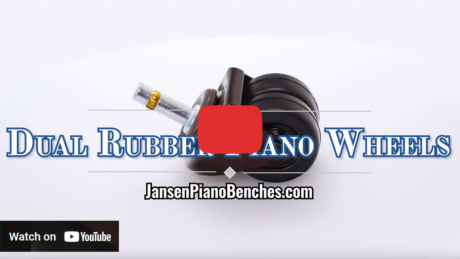 double rubber piano wheels thumbnail