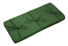 Load image into Gallery viewer, forest green piano bench cushion