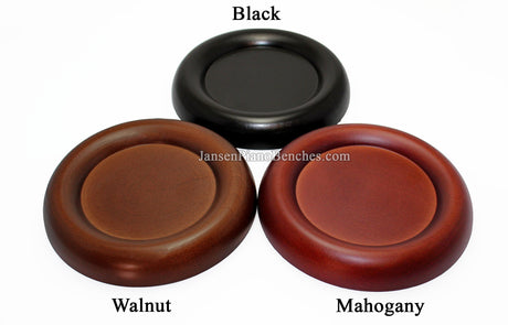 grand piano caster cups walnut mahogany and ebony