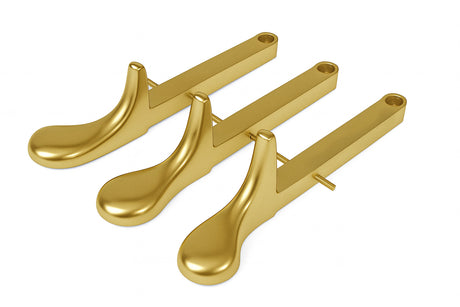three replacement brass grand piano pedals  model 998