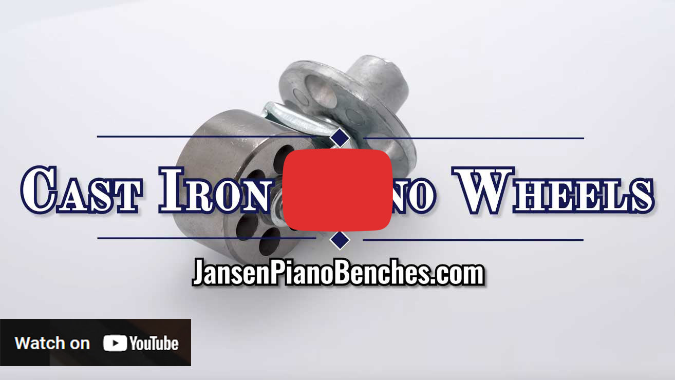 heavy-duty cast iron upright piano wheel video thumbnail