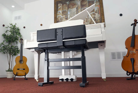 piano bench with back support