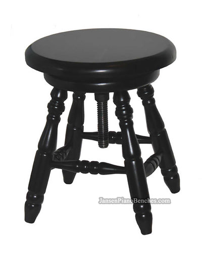 jansen swivel piano stool model j60 wood top - satin back