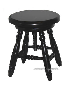 jansen swivel piano stool model j60 wood top - satin back