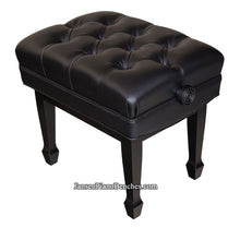 Load image into Gallery viewer, Jansen Adjustable Piano Bench Satin Black Sale