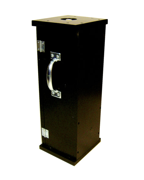 how to raise you piano using a hydraulic jack. Shown in black finish.