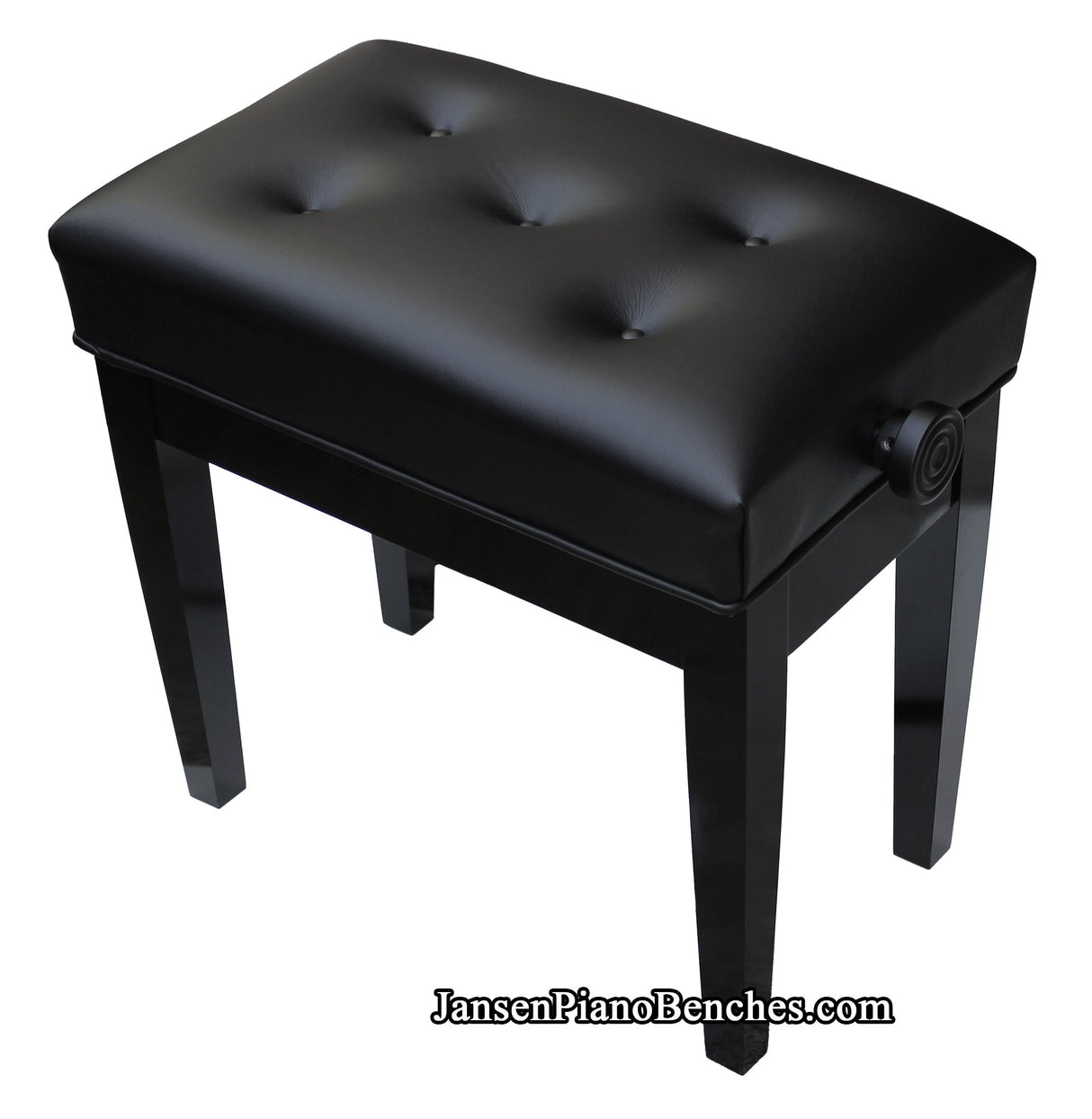 Jansen petite artist bench satin black