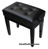 Jansen petite artist bench satin black