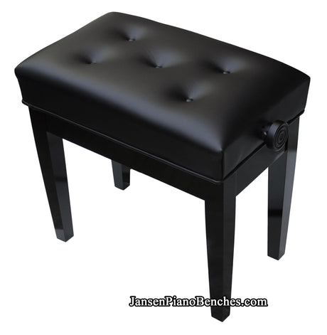 Jansen petite artist bench satin black