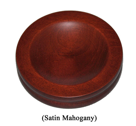 satin mahogany piano caster cup by Jansen
