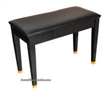 Load image into Gallery viewer, Jansen upright piano bench polish black