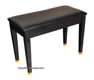 Jansen upright piano bench polish black