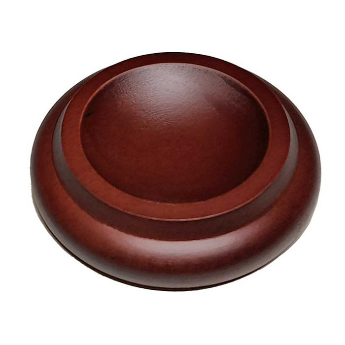 Mahogany caster cup for piano – rich red-brown tone