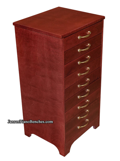 sheet music cabinet mahogany finish