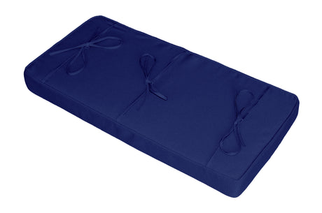 navy blue piano bench pad