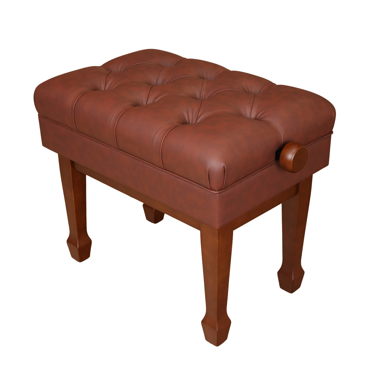 Satin Walnut Adjustable Piano Bench - Open Box