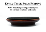 piano caster cup protective foam pads
