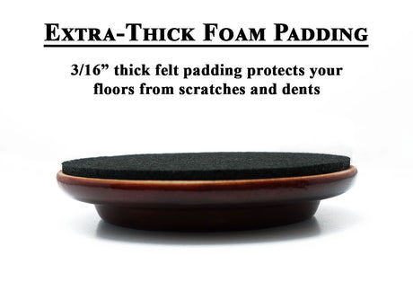 piano caster cup protective foam pads