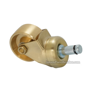 Brass piano wheel for Steinway grand – replacement caster with friction stem