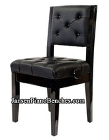 Adjustable Piano Chair Padded Back - Sale
