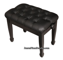 Load image into Gallery viewer, adjustable piano bench satin black