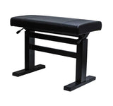 Pneumatic Adjustable Piano Bench with black vinyl top – single-player