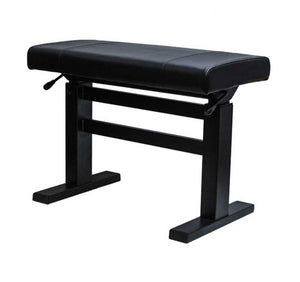 Pneumatic Adjustable Piano Bench with black vinyl top – single-player