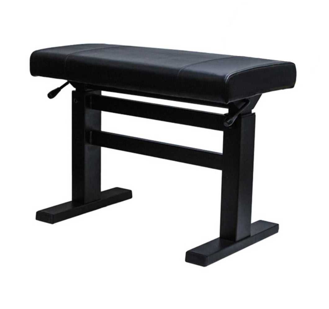 Pneumatic Adjustable Piano Bench with black vinyl top – single-player