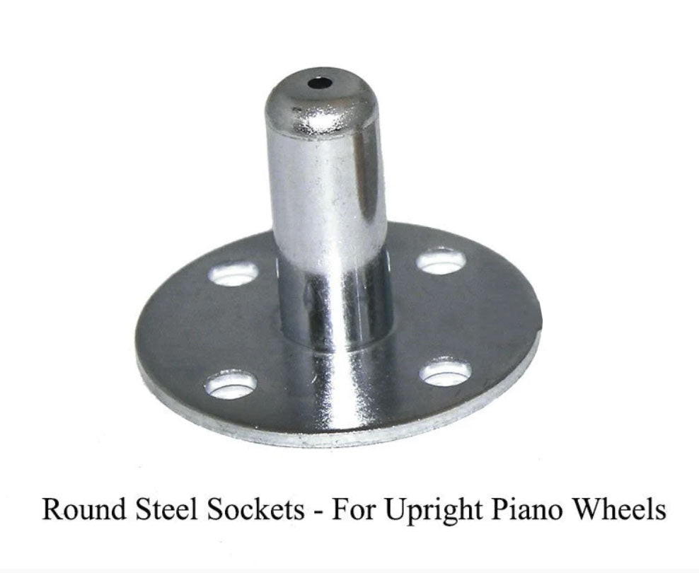darnell upright piano wheels steel socket