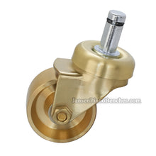 Load image into Gallery viewer, Solid brass Steinway grand piano wheel – 2 inch traditional caster for restorations