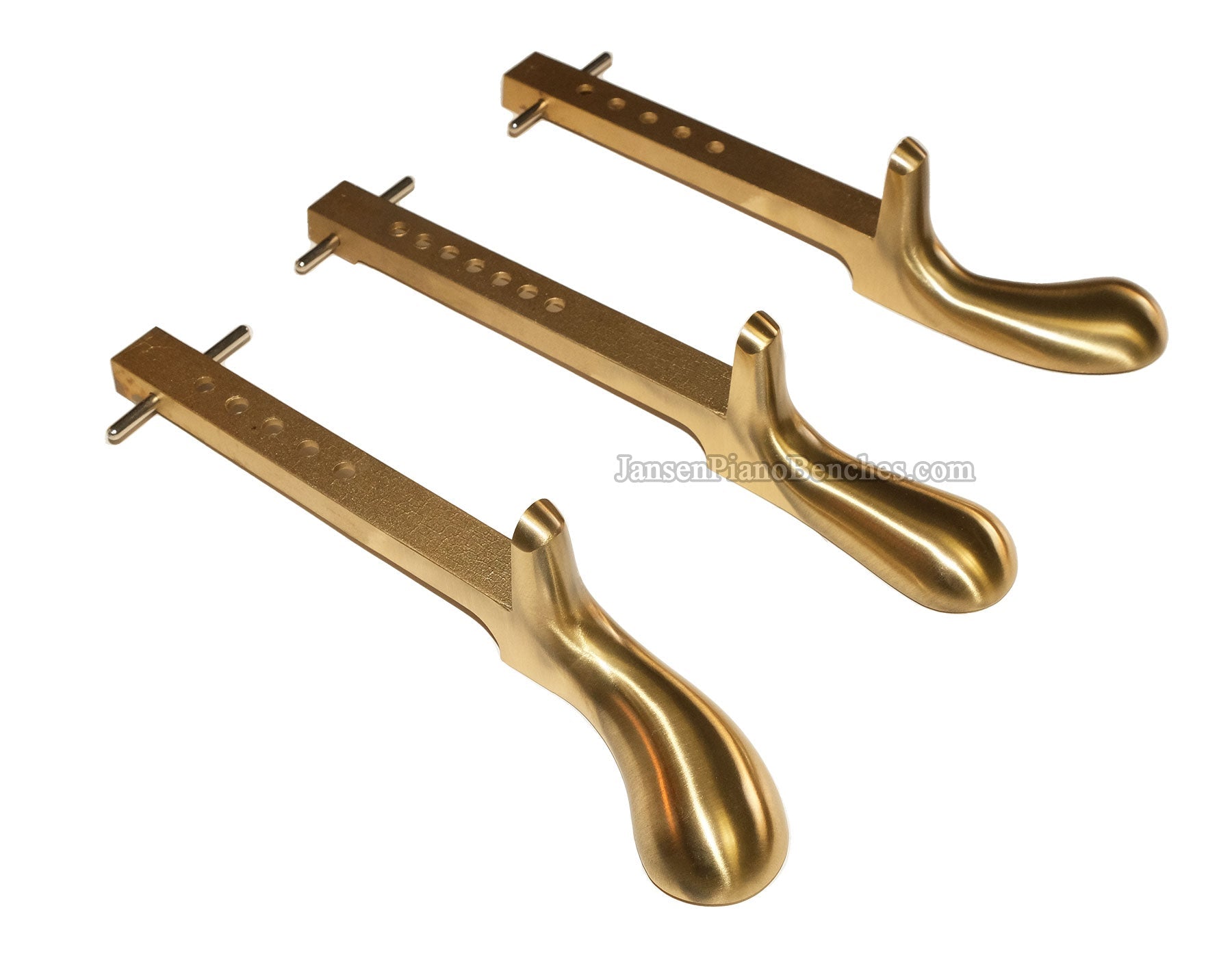 Upright Piano Pedals Solid Brass Model 1598 – Jansen Piano Benches