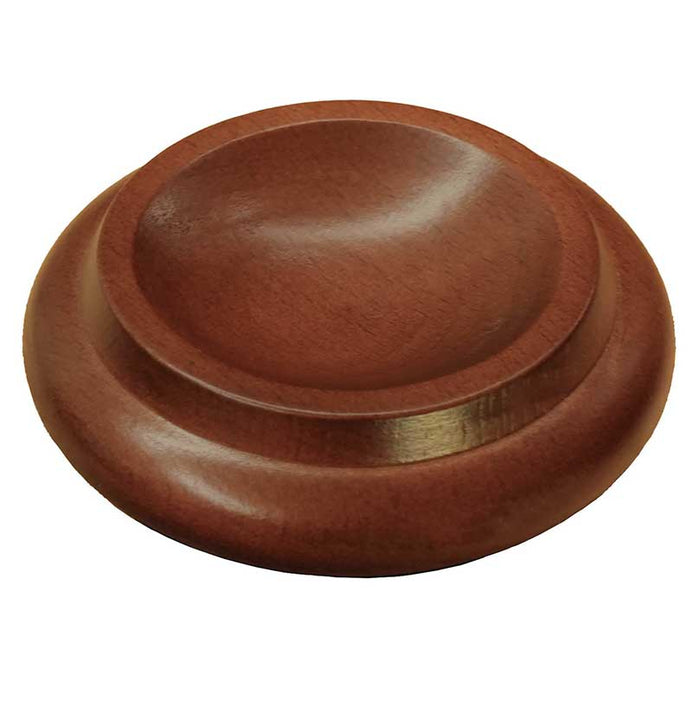 Walnut piano caster cup – 3.5 inch size for upright or grand piano