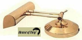 House of Troy 14 inch round base brass lamp 4764