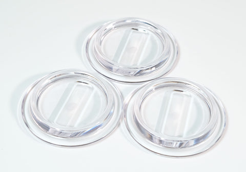 clear piano wheel caster pads lucite
