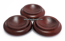 Load image into Gallery viewer, mahogany piano caster cups 836m royal wood