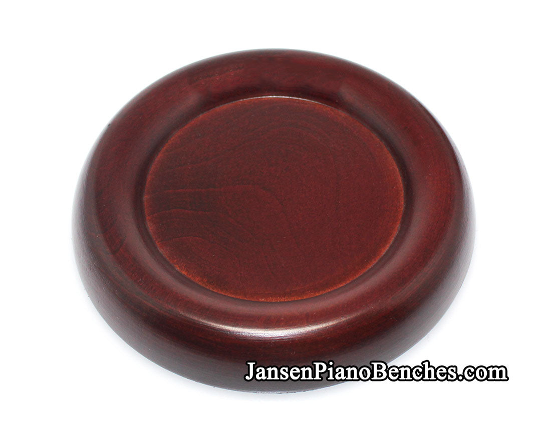 mahogany grand piano caster cup pad 838m