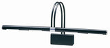 black and chrome house of troy piano lamp gpxl-627
