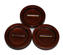 Load image into Gallery viewer, jansen satin mahogany piano caster cup