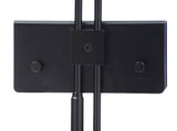 Cocoweb Battery Operated LED Piano Lamp Black with Brass Accents 22" Shade