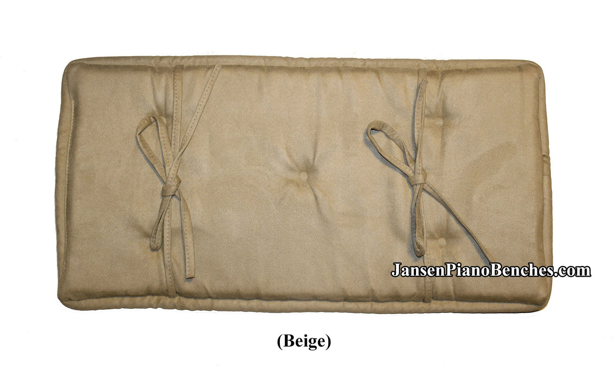 jansen beige piano bench cushion